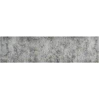 Berkfield Home Kitchen Rug Washable Beton 45x150 cm Velvet in Grey