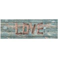 Berkfield Home Kitchen Floor Mat Washable Love 45x150 cm