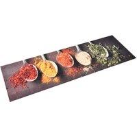 Berkfield Home Kitchen Carpet Washable Spoons 60x300 cm
