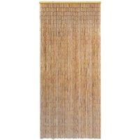 Berkfield Home Insect Door Curtain Bamboo 90x220 cm in Brown