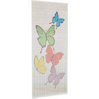 Berkfield Home Insect Door Curtain Bamboo 90x200 cm