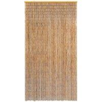 Berkfield Home Insect Door Curtain Bamboo 120x220 cm in Brown