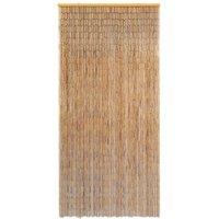 Berkfield Home Insect Door Curtain Bamboo 100x220 cm in Brown
