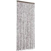 Berkfield Home Insect Curtain Brown & Beige 56x200 cm Chenille