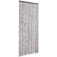 Berkfield Home Insect Curtain Brown & Beige 100x220 cm Chenille