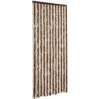 Berkfield Home Insect Curtain Beige & Light Brown 100x220 cm Chenille