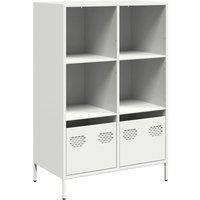 Berkfield Home Highboard White 68x39x103.5 cm Steel in White