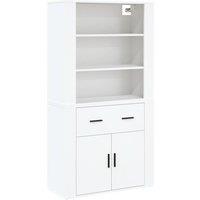 Berkfield Home Highboard White Engineered Wood
