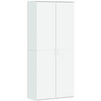Berkfield Home Highboard White 80x35x180 cm Engineered Wood | Size: 80 x 35 x 180 cm