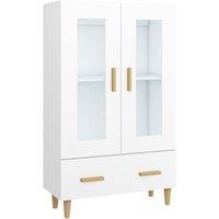 Berkfield Home Highboard White 70x31x115 cm Engineered Wood | Size: 70 x 31 x 115 cm
