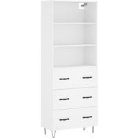 Berkfield Home Highboard White 69.5x34x180 cm Engineered Wood
