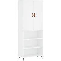 Berkfield Home Highboard White 69.5x34x180 cm Engineered Wood