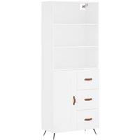 Berkfield Home Highboard White 69.5x34x180 cm Engineered Wood