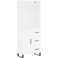 Berkfield Home Highboard White 69.5x34x180 cm Engineered Wood