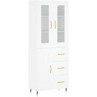 Berkfield Home Highboard White 69.5x34x180 cm Engineered Wood