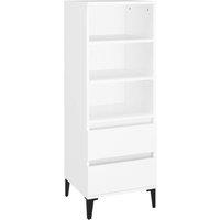 Berkfield Home Highboard White 40x36x110 cm Engineered Wood | Size: 40 x 36 x 110 cm