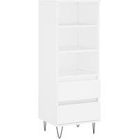 Berkfield Home Highboard White 40x36x110 cm Engineered Wood | Size: 40 x 36 x 110 cm