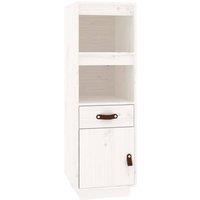 Berkfield Home Highboard White 34x40x108, 5 cm Solid Wood Pine