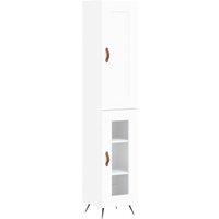 Berkfield Home Highboard White 34.5x34x180 cm Engineered Wood