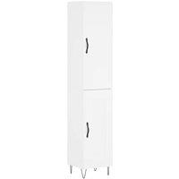 Berkfield Home Highboard White 34.5x34x180 cm Engineered Wood