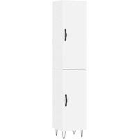 Berkfield Home Highboard White 34.5x34x180 cm Engineered Wood