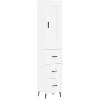 Berkfield Home Highboard White 34.5x34x180 cm Engineered Wood