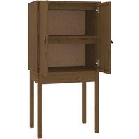 Berkfield Home Highboard Honey Brown 60x40x120 cm Solid Wood Pine | Size: 60 x 40 x 120 cm