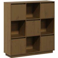 Berkfield Home Highboard Honey Brown 110.5x35x117 cm Solid Wood Pine