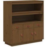 Berkfield Home Highboard Honey Brown 100x40x108.5 cm Solid Wood Pine