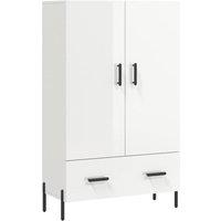Berkfield Home Highboard High Gloss White 69.5x31x115 cm Engineered Wood