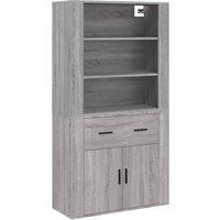 Berkfield Home Highboard Grey Sonoma Engineered Wood