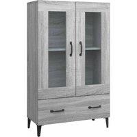 Berkfield Home Highboard Grey Sonoma 70x31x115 cm Engineered Wood | Size: 70 x 31 x 115 cm