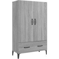 Berkfield Home Highboard Grey Sonoma 70x31x115 cm Engineered Wood | Size: 70 x 31 x 115 cm