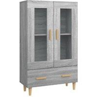 Berkfield Home Highboard Grey Sonoma 70x31x115 cm Engineered Wood | Size: 70 x 31 x 115 cm