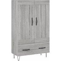 Berkfield Home Highboard Grey Sonoma 69.5x31x115 cm Engineered Wood