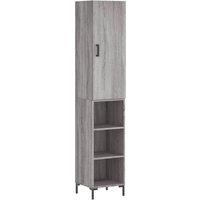 Berkfield Home Highboard Grey Sonoma 34.5x34x180 cm Engineered Wood