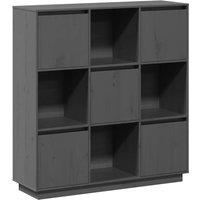 Berkfield Home Highboard Grey 110.5x35x117 cm Solid Wood Pine