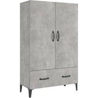 Berkfield Home Highboard Concrete Grey 70x31x115 cm Engineered Wood | Size: 70 x 31 x 115 cm