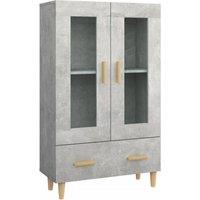 Berkfield Home Highboard Concrete Grey 70x31x115 cm Engineered Wood | Size: 70 x 31 x 115 cm
