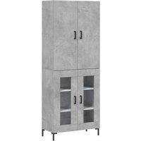 Berkfield Home Highboard Concrete Grey 69.5x34x180 cm Engineered Wood