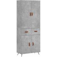Berkfield Home Highboard Concrete Grey 69.5x34x180 cm Engineered Wood
