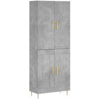 Berkfield Home Highboard Concrete Grey 69.5x34x180 cm Engineered Wood