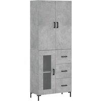 Berkfield Home Highboard Concrete Grey 69.5x34x180 cm Engineered Wood