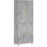 Berkfield Home Highboard Concrete Grey 69.5x34x180 cm Engineered Wood