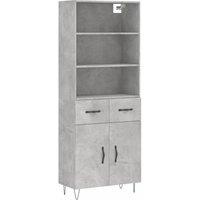 Berkfield Home Highboard Concrete Grey 69.5x34x180 cm Engineered Wood