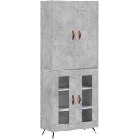 Berkfield Home Highboard Concrete Grey 69.5x34x180 cm Engineered Wood