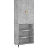 Berkfield Home Highboard Concrete Grey 69.5x34x180 cm Engineered Wood