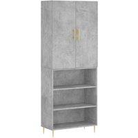Berkfield Home Highboard Concrete Grey 69.5x34x180 cm Engineered Wood
