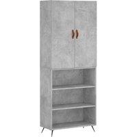 Berkfield Home Highboard Concrete Grey 69.5x34x180 cm Engineered Wood