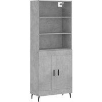 Berkfield Home Highboard Concrete Grey 69.5x34x180 cm Engineered Wood